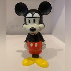 Vintage Avon Mickey Mouse Bubble Bath decanter.
